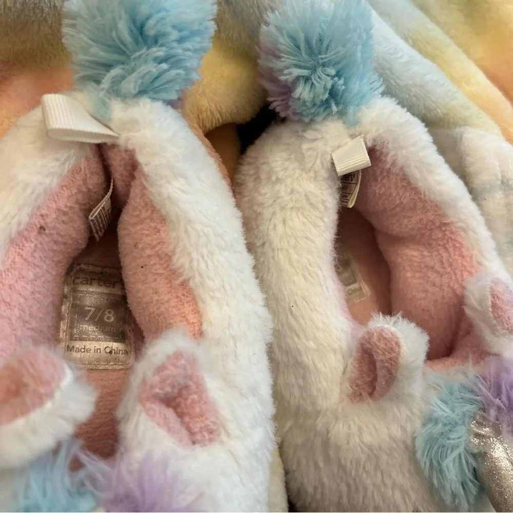 Unicorn Slippers | Toddler Girl Size 7/8 | Carter’s🦄